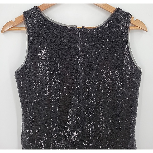 Gap‎ Kids Black Sequin Party Dress Birthday Holiday Girls Size XXL 14-16 - Picture 3 of 10